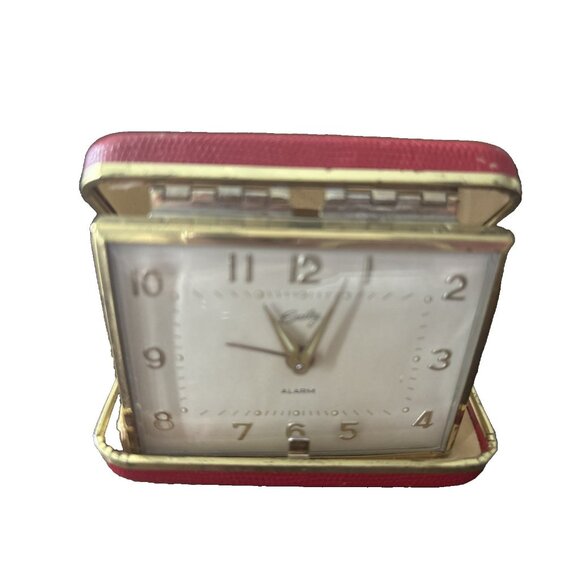 Bradley Hand Wind Up Travel Alarm Clock Vintage “Japan” Tested Working-*READ* - Picture 1 of 4